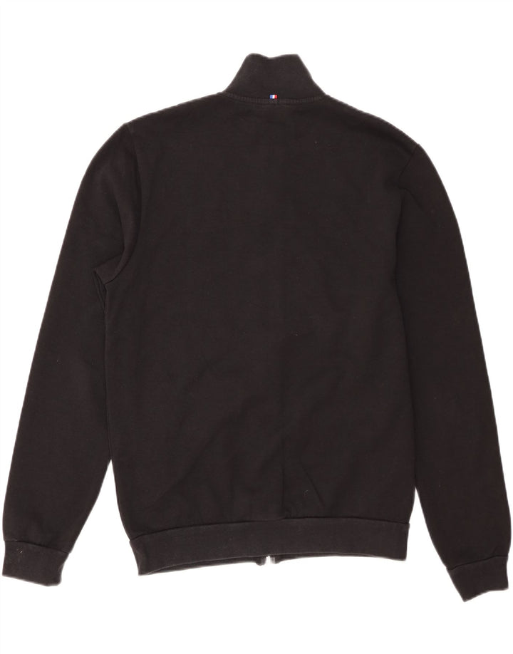 Ανδρική αθλητική φόρμα Le Coq Sportif Μπουφάν μεσαίο μαύρο βαμβακερό