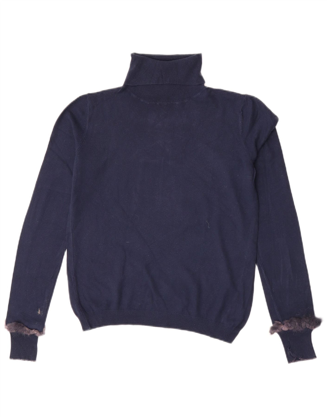 Liu Jo Γυναικείο πουλόβερ με ρολό λαιμόκοψη UK 12 Medium Navy Blue