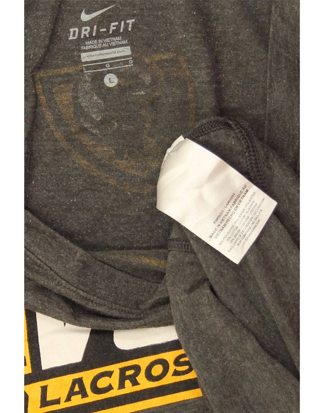Γυναικείο NIKE VCU Rams Graphic Top Long sleeve UK 16 Large Grey Polyester