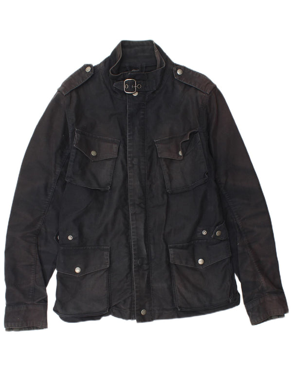 Ανδρικό στρατιωτικό μπουφάν Woolrich UK 36 Small μαύρο βαμβακερό