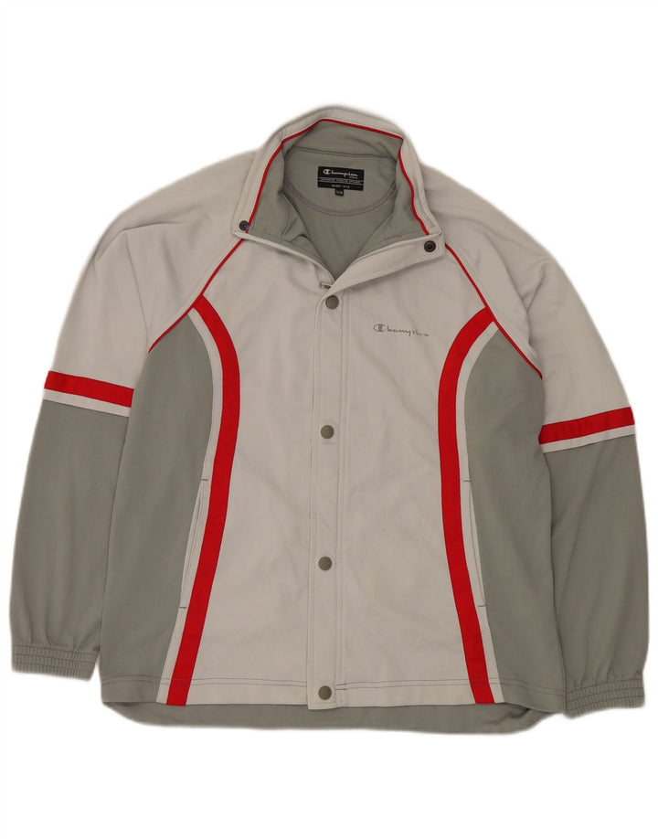 Κορυφαία φόρμα για αγόρια Champion 13-14 Years Grey Colourblock Polyester