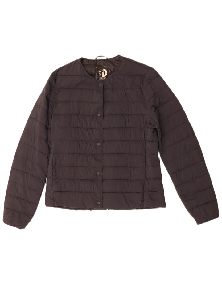 Dack's γυναικείο μπουφάν με επένδυση UK 10 Small Navy Blue Nylon