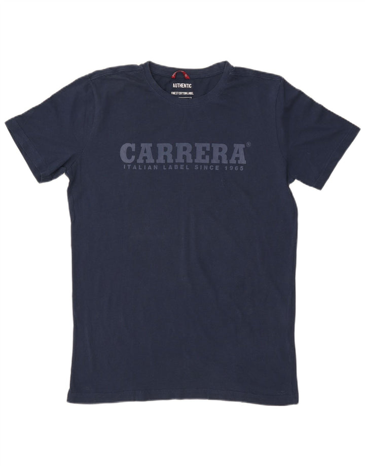 Ανδρικό γραφικό T-Shirt CARRERA Τοπ μεσαίο μπλε ναυτικό βαμβακερό