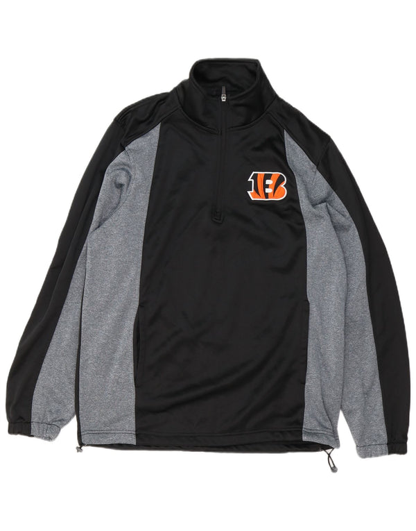 NFL ανδρική φούτερ Cincinnati Bengals γραφική μπλούζα Jumper Μεσαίο Μαύρο