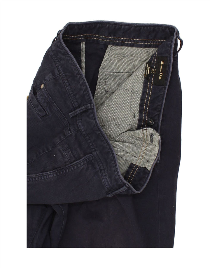 MASSIMO DUTTI Ανδρικό Slim Casual Παντελόνι W34 L30 Navy Blue