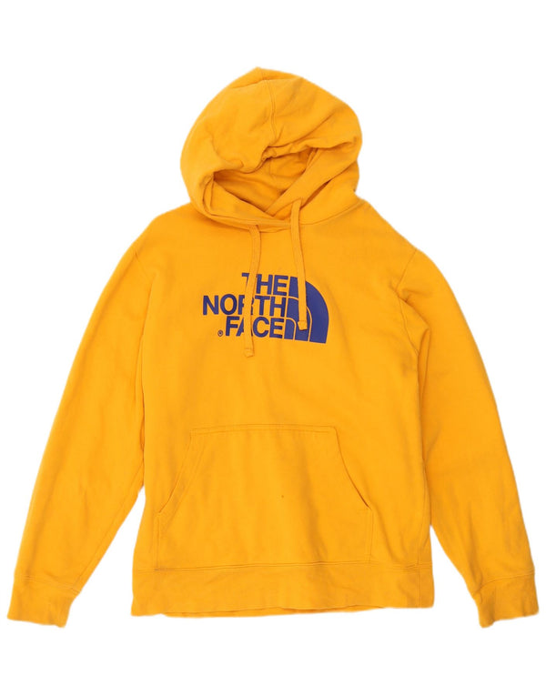 Ανδρικό γραφικό κουκούλα North Face, μεσαίο κίτρινο βαμβακερό