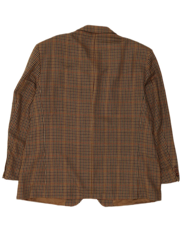 Marks & Spencer Ανδρικό σακάκι σακάκι με 2 κουμπιά UK 44 2XL καφέ Houndstooth