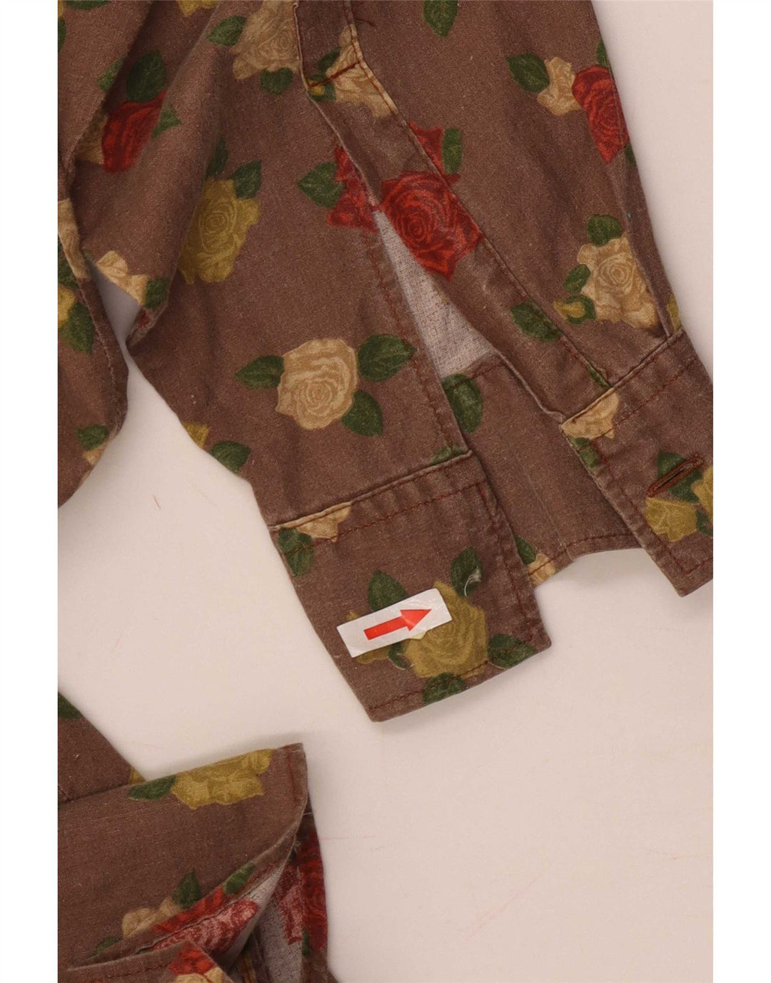 Vintage Ανδρικό Πουκάμισο Μεγάλο Καφέ Floral