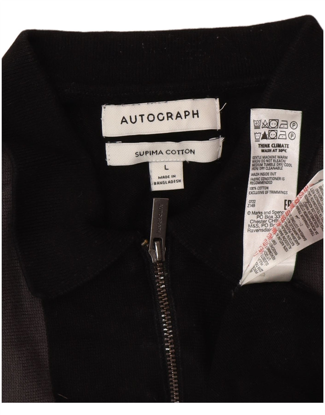 Marks & Spencer Ανδρικό πουλόβερ Polo Large Μαύρο