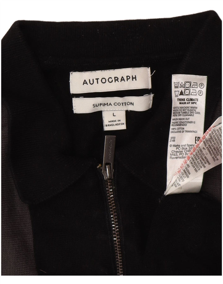 Marks & Spencer Ανδρικό πουλόβερ Polo Large Μαύρο