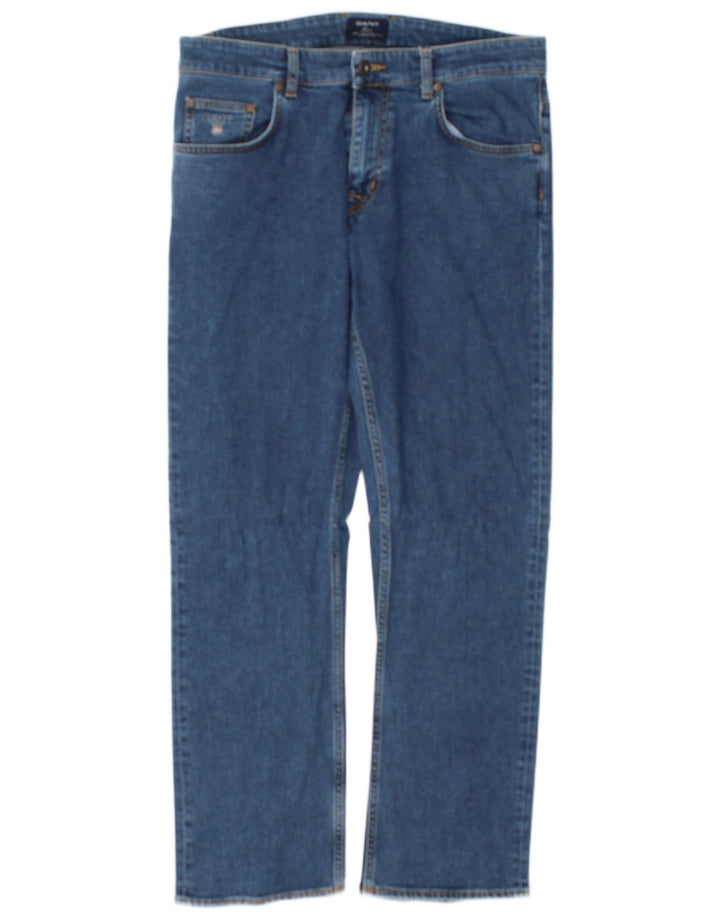 Ανδρικό τζιν Gant Regular Fit ίσιο W32 L30 Μπλε βαμβακερό