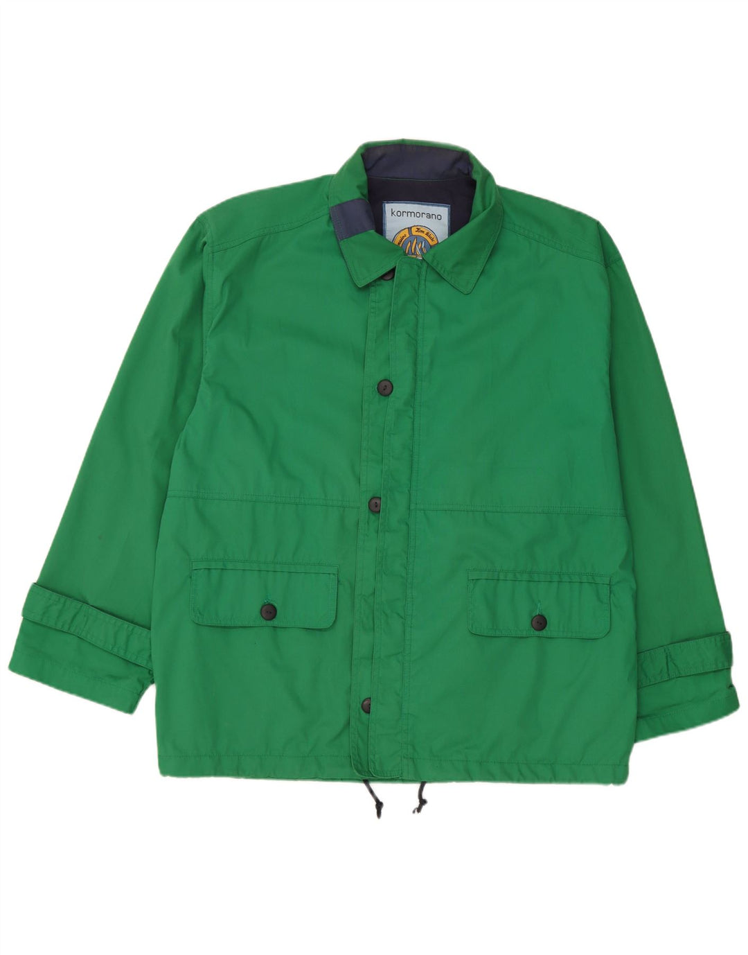 Vintage Ανδρικό Yachting Loose Fit Utility Jacket UK 38 Medium Green Polyester