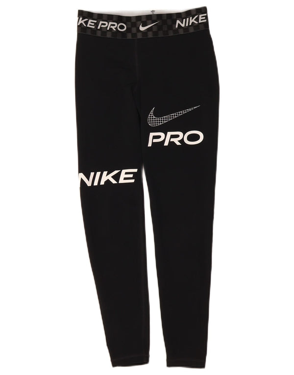 Γυναικεία κολάν Nike Dri Fit Graphic Crop UK 8 Small Black