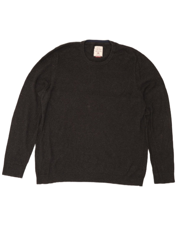 Ανδρικό πουλόβερ Fat Face Crew Neck Jumper 2XL Γκρι βαμβακερό