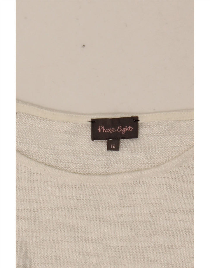 PHASE EIGHT Γυναικείο τοπ μακρυμάνικο UK 12 Medium White Floral