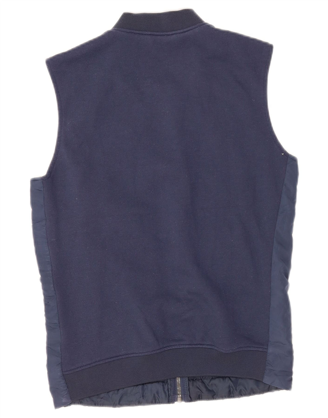 Zara Ανδρικά padded Gilet UK 36 Small Navy Blue Polyester