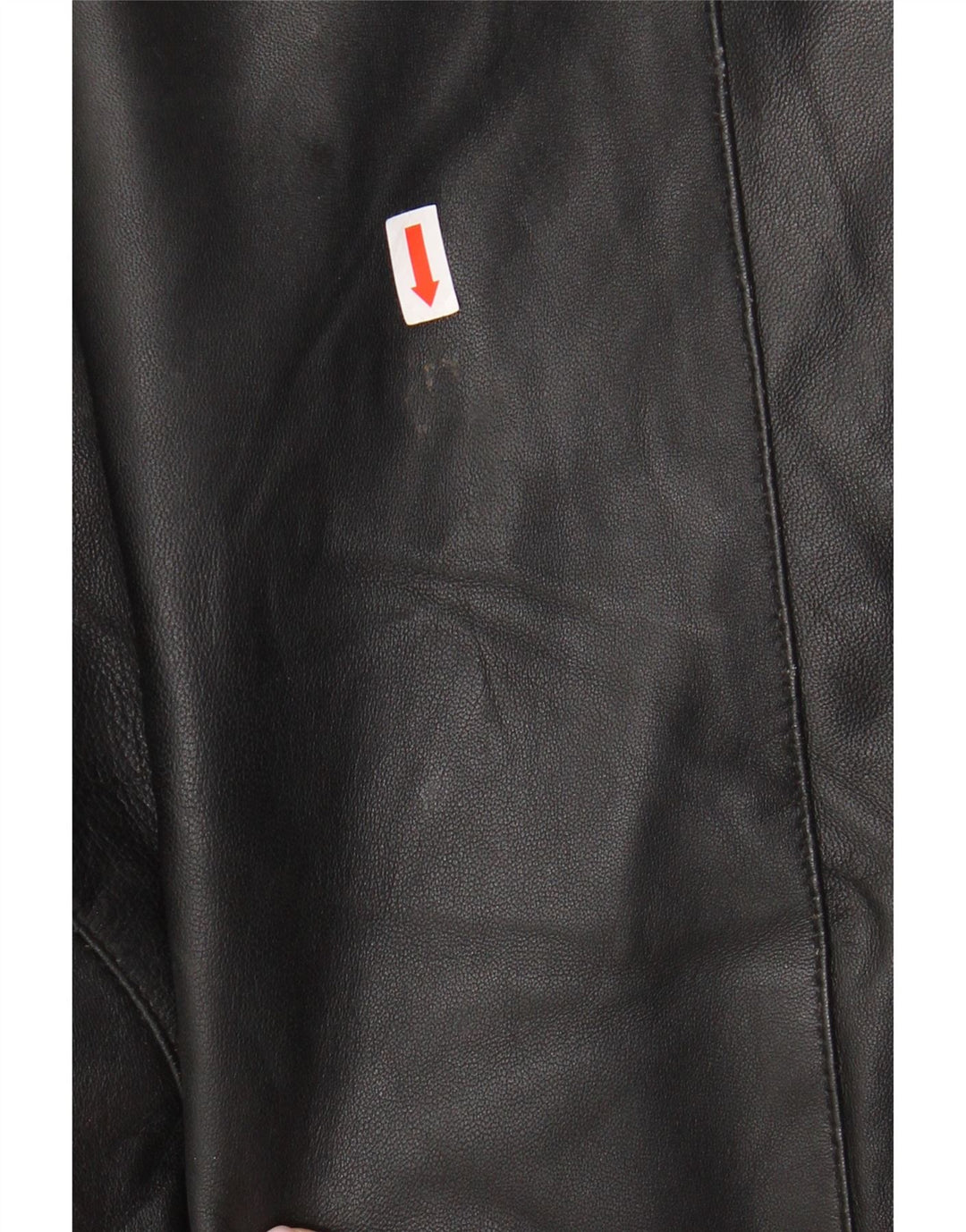 Vintage Γυναικείο Δερμάτινο Παλτό UK 12 Medium Black Leather