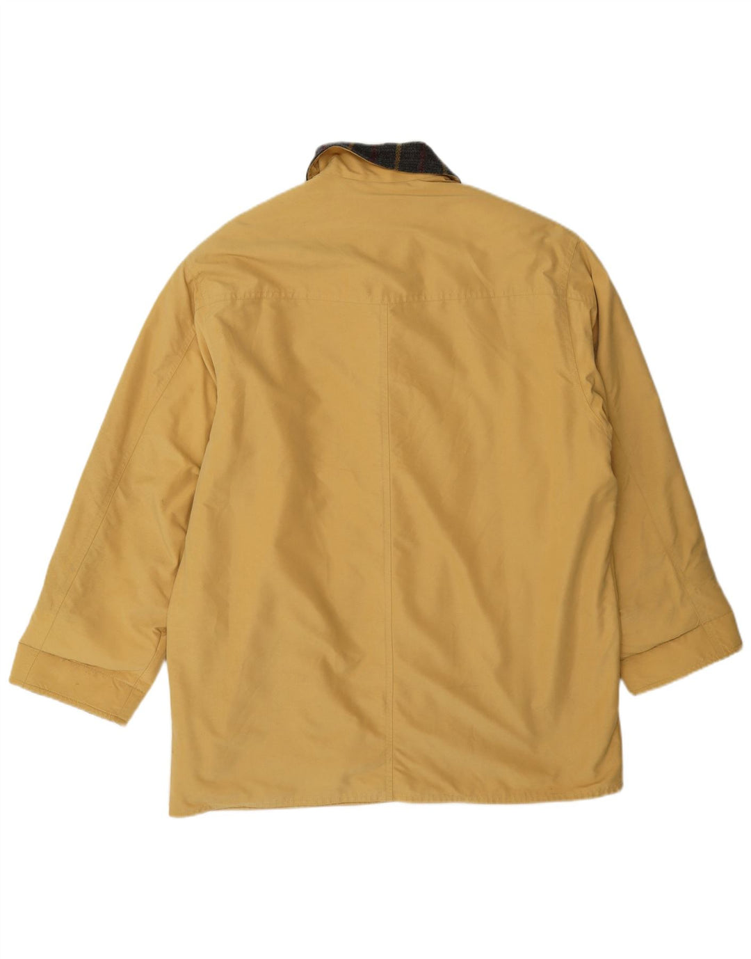 Henry White Γυναικείο Πανωφόρι UK 14 Medium Yellow Check Polyester