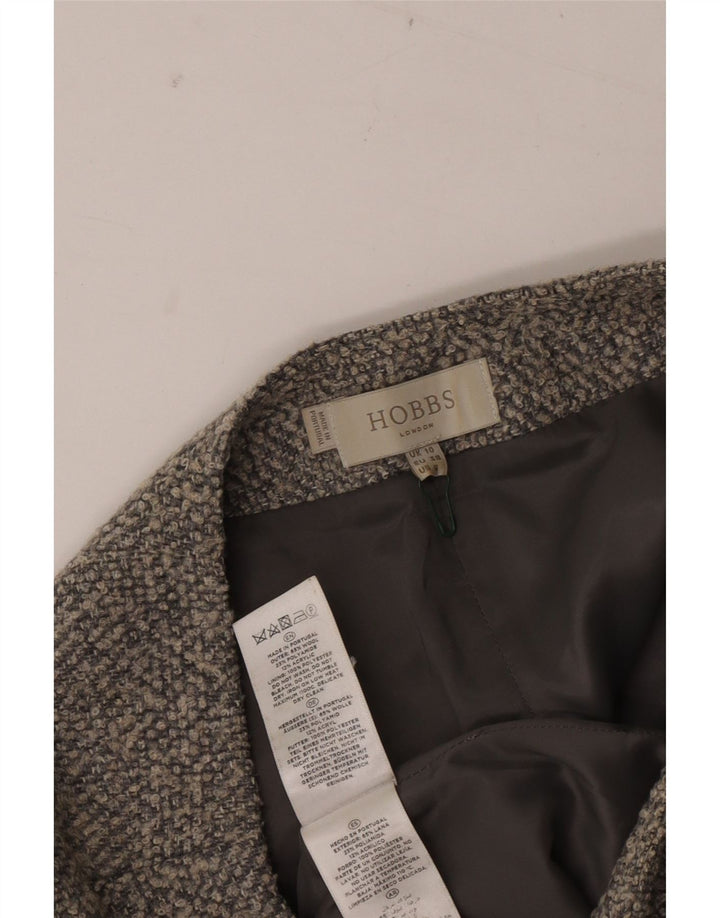 HOBBS Γυναικεία Pencil Φούστα UK 10 Small W28 Grey Wool