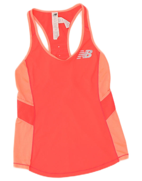 New Balance Γυναικείο Γιλέκο τοπ UK 4 XS Pink Colourblock Πολυεστέρας
