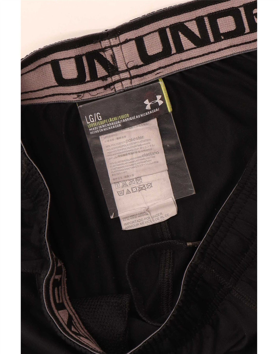 Ανδρικό αθλητικό σορτς Under Armour μεγάλο μαύρο πολυεστέρα