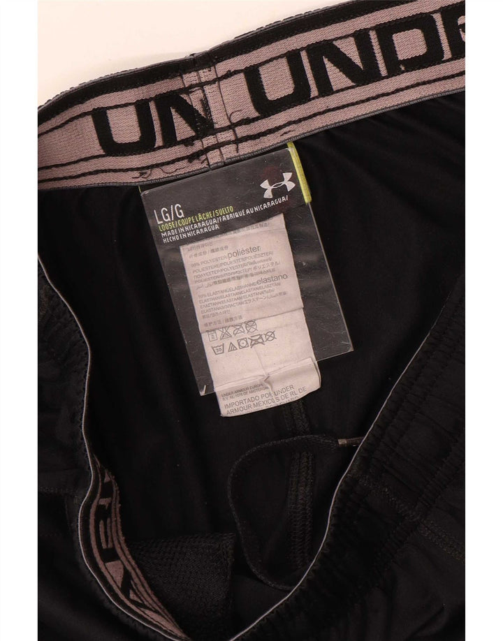 Ανδρικό αθλητικό σορτς Under Armour μεγάλο μαύρο πολυεστέρα