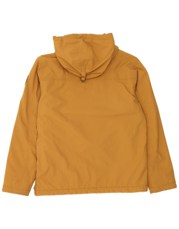 Napapijri Ανδρικό Γεωγραφικό Γραφικό Μπουφάν Anorak UK 40 Large Yellow Nylon