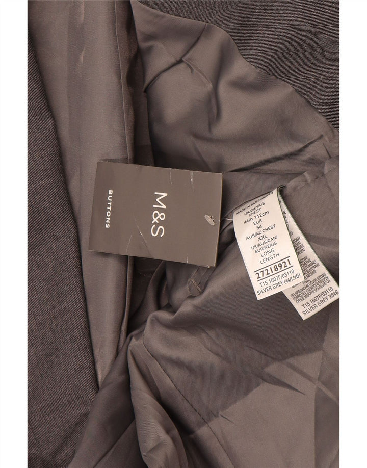 Marks & Spencer Ανδρικό μπουφάν blazer UK 44 XL Grey Polyester