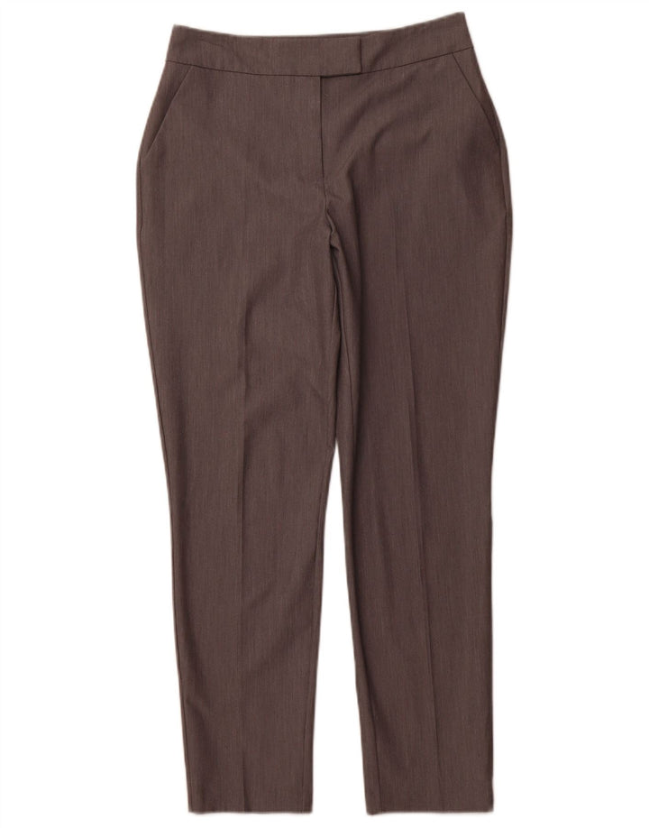 WAREHOUSE Γυναικείο ψηλόμεσο κοστούμι παντελόνι UK 10 Small W30 Γκρι