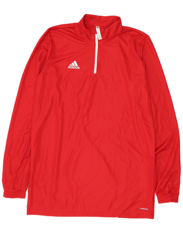 Adidas ανδρική φόρμα πουλόβερ με φερμουάρ Aeroready Top XL Κόκκινο Πολυεστέρας