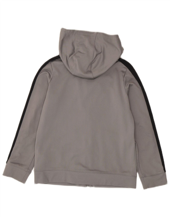 Πουλόβερ Under Armour Boys με φερμουάρ κουκούλα 9-10 ετών, μεσαίο γκρι χρώμα