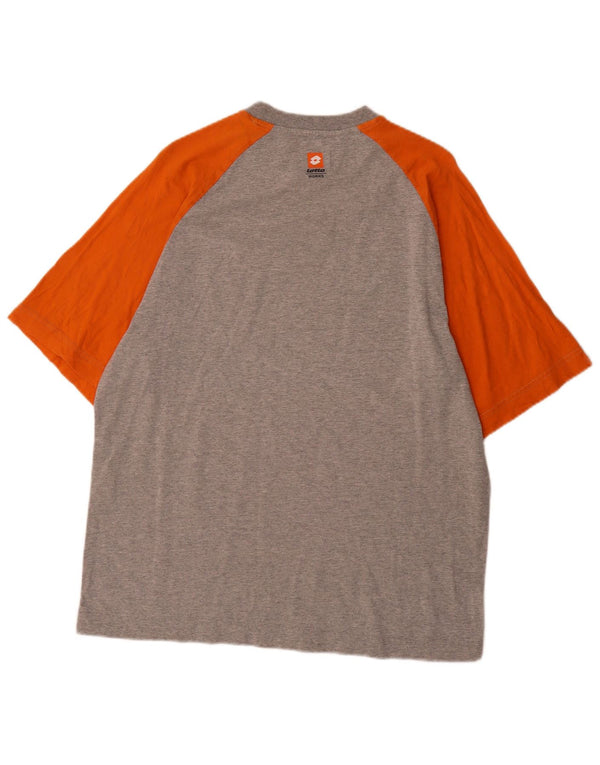 Ανδρικό γραφικό μπλουζάκι Lotto Top Large Grey Colourblock