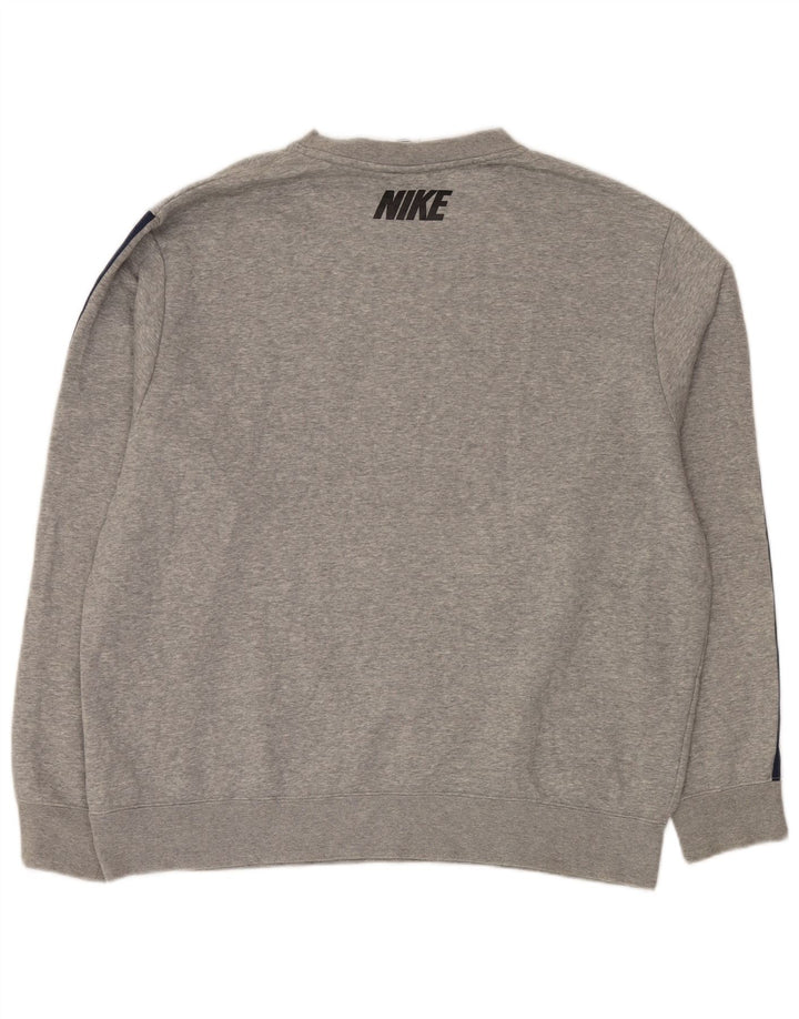 Ανδρικό γραφικό φούτερ NIKE Jumper XL Γκρι βαμβακερό