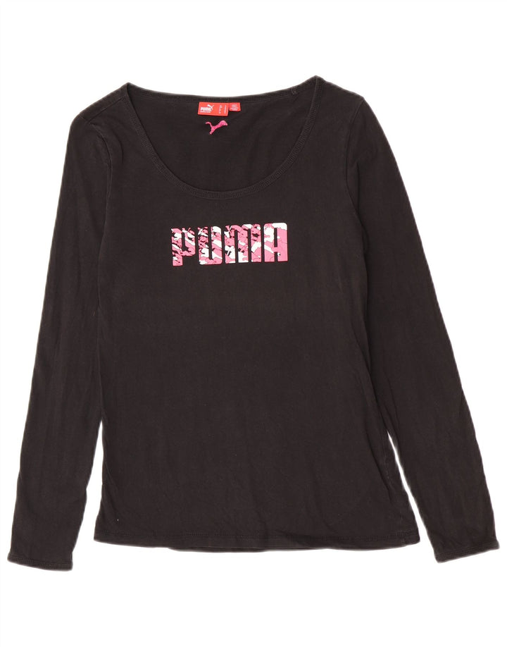 Puma Γυναικείο τοπ μακρυμάνικο UK 12 μεσαίο μαύρο