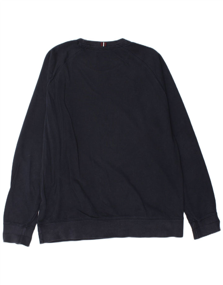 Fred Perry Ανδρικό Φούτερ Jumper 2XL Navy Blue Cotton