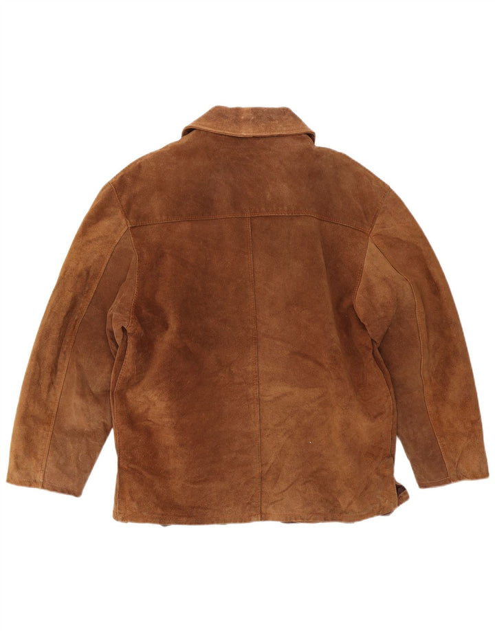 Vintage Γυναικείο Suede Jacket UK 16 Large Brown