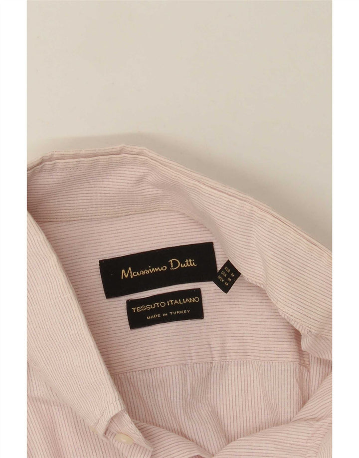 Ανδρικό πουκάμισο Massimo Dutti με μεσαίο ροζ pinstripe Classic