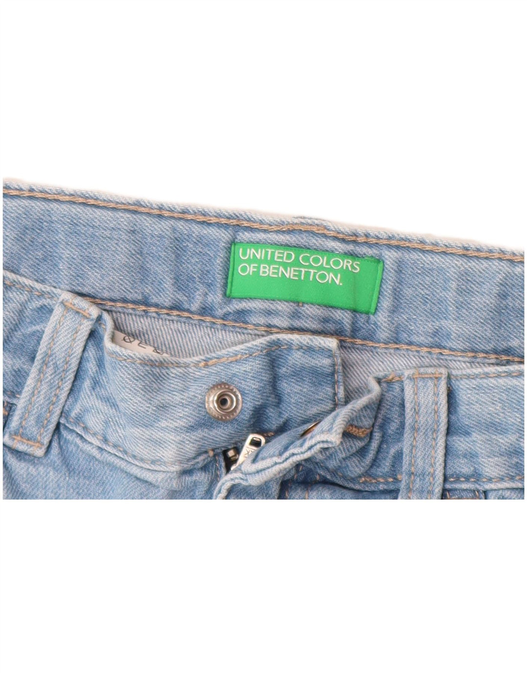 BENETTON Αγόρια τζιν σορτς 10-11 ετών W26 XL Μπλε χρώματος βαμβακερό