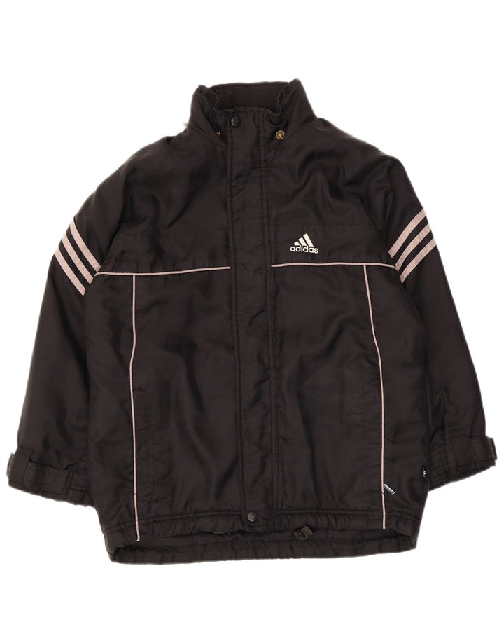 Μπουφάν Adidas Boys Windbreaker 11-12 Years Μαύρο