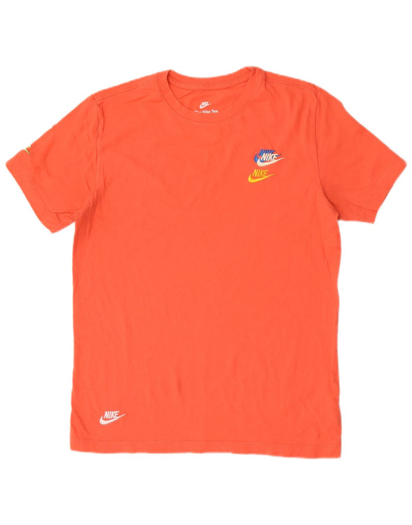 Ανδρικό γραφικό μπλουζάκι Nike Small ροζ βαμβακερό σπορ