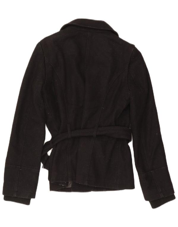 Zara Γυναικείο Utility Jacket UK 10 Small Black Polyester