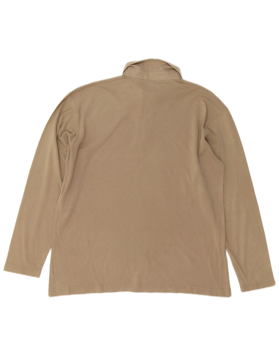 CALVIN KLEIN JEANS Αγόρια μακρυμάνικο μπλουζάκι πόλο 15-16 ετών Μπεζ βαμβακερό