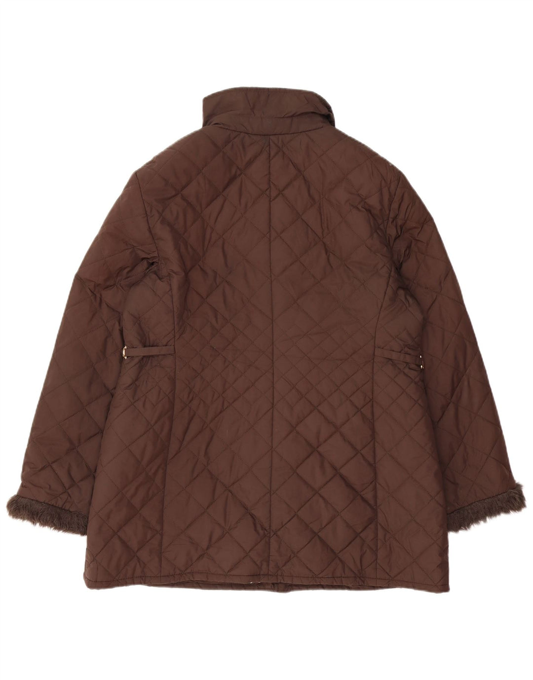 Marks & Spencer Γυναικείο Καπιτονέ μπουφάν UK 16 Large Brown Polyester