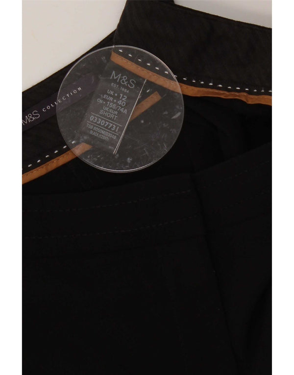 Marks & Spencer Γυναικείο Slim Casual Παντελόνι UK 12 Medium W32 L26 Black