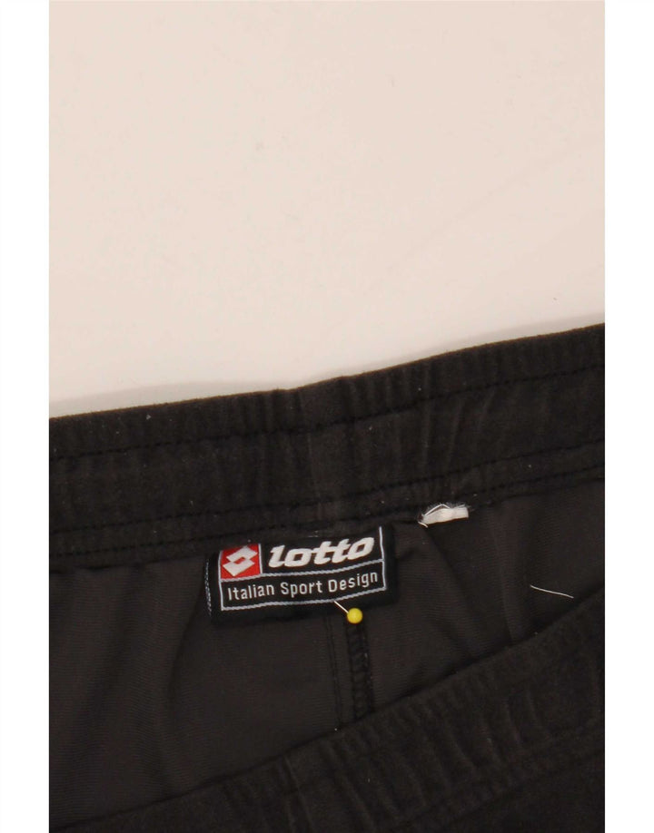 Ανδρική αθλητική φόρμα Lotto Fleece Παντελόνι Μεγάλο Μαύρο