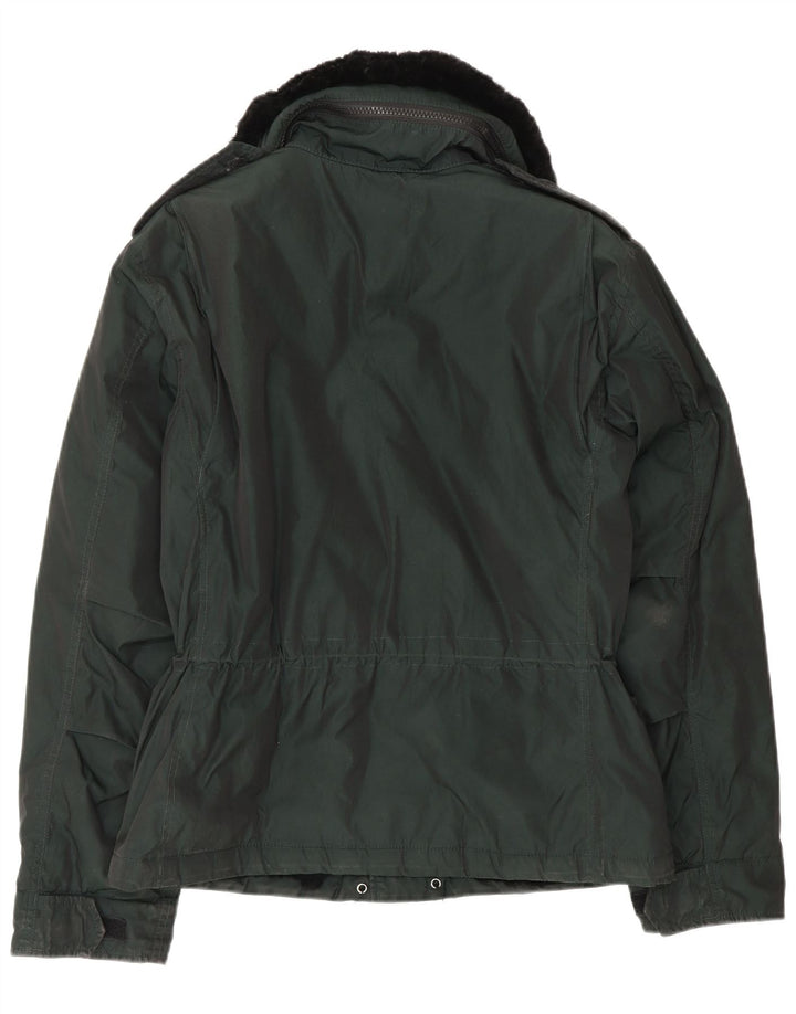 Aspesi Ανδρικό Στρατιωτικό Μπουφάν UK 38 Medium Green Colourblock Polyester