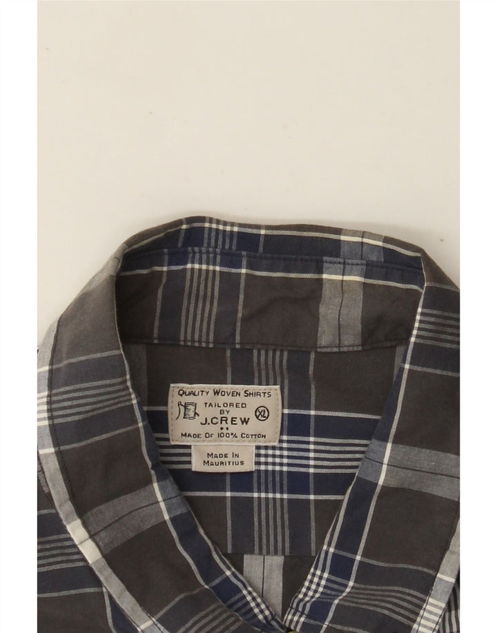 J. CREW Ανδρικό πουκάμισο XL Γκρι βαμβακερό καρό
