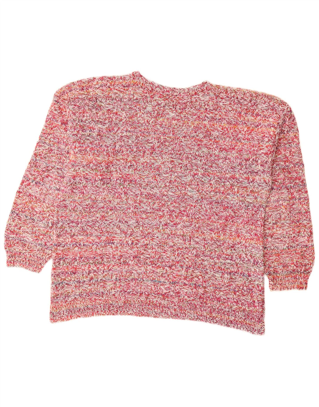 VINTAGE Γυναικείο πουλόβερ με λαιμόκαυστο UK 18 XL Pink Flecked