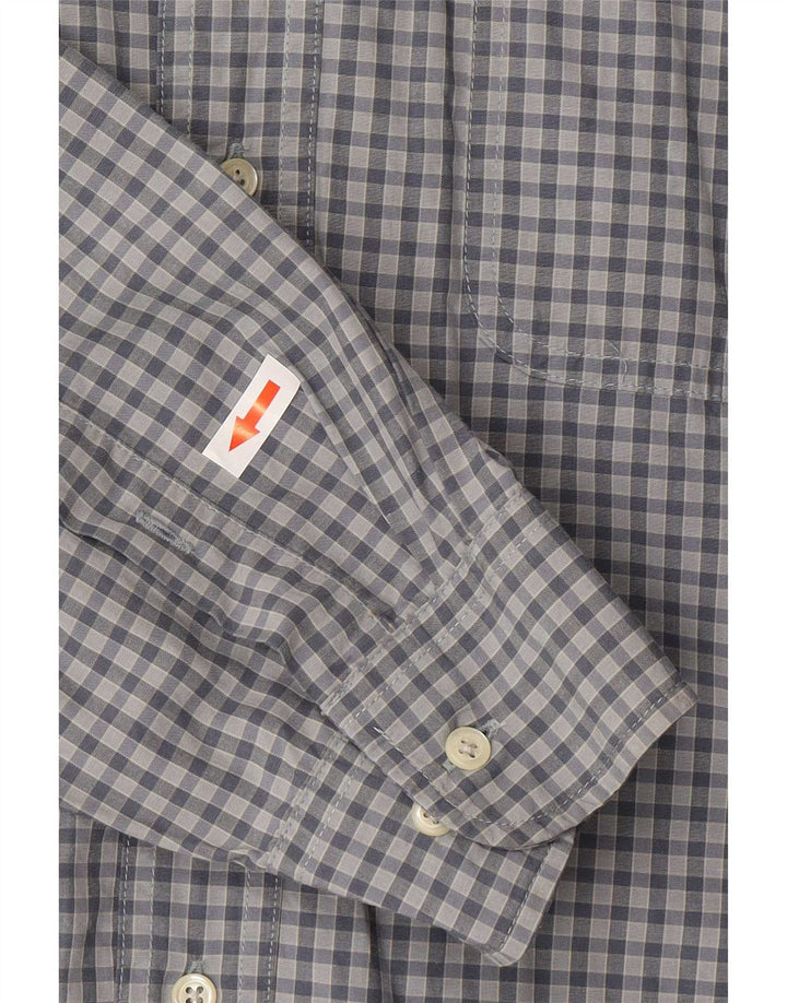 Ανδρικό πουκάμισο Timberland με μεσαίο μπλε Check Tencel