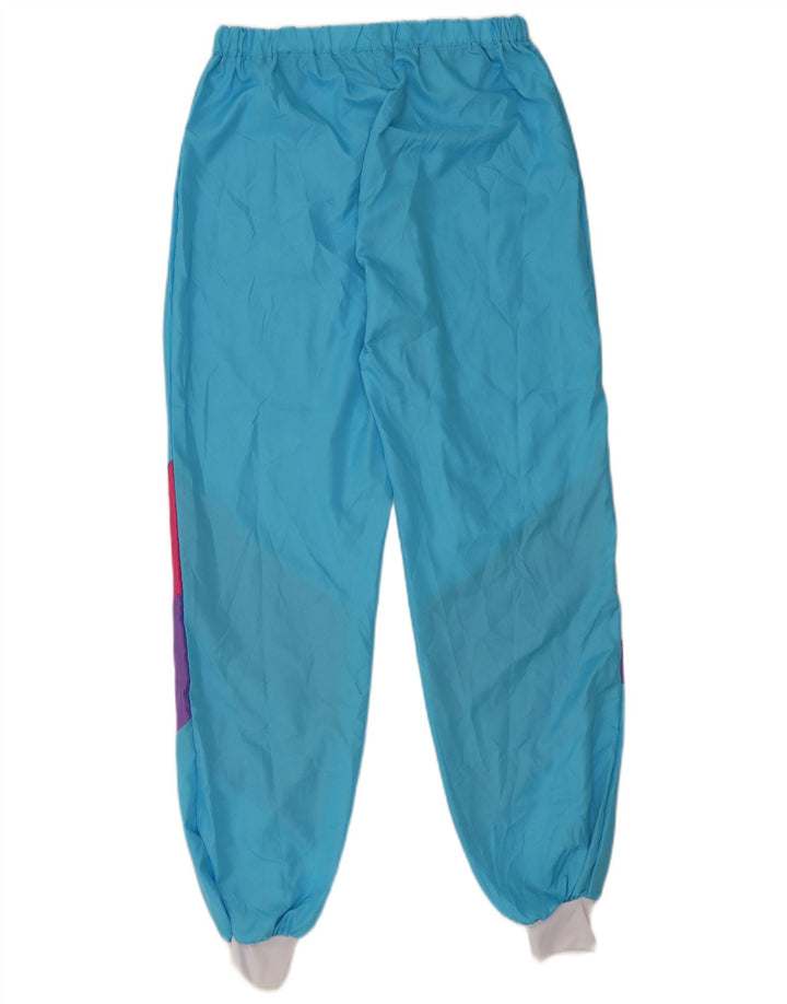 Γυναικεία αθλητική φόρμα VINTAGE Παντελόνι Joggers UK 10 Small Blue Colourblock